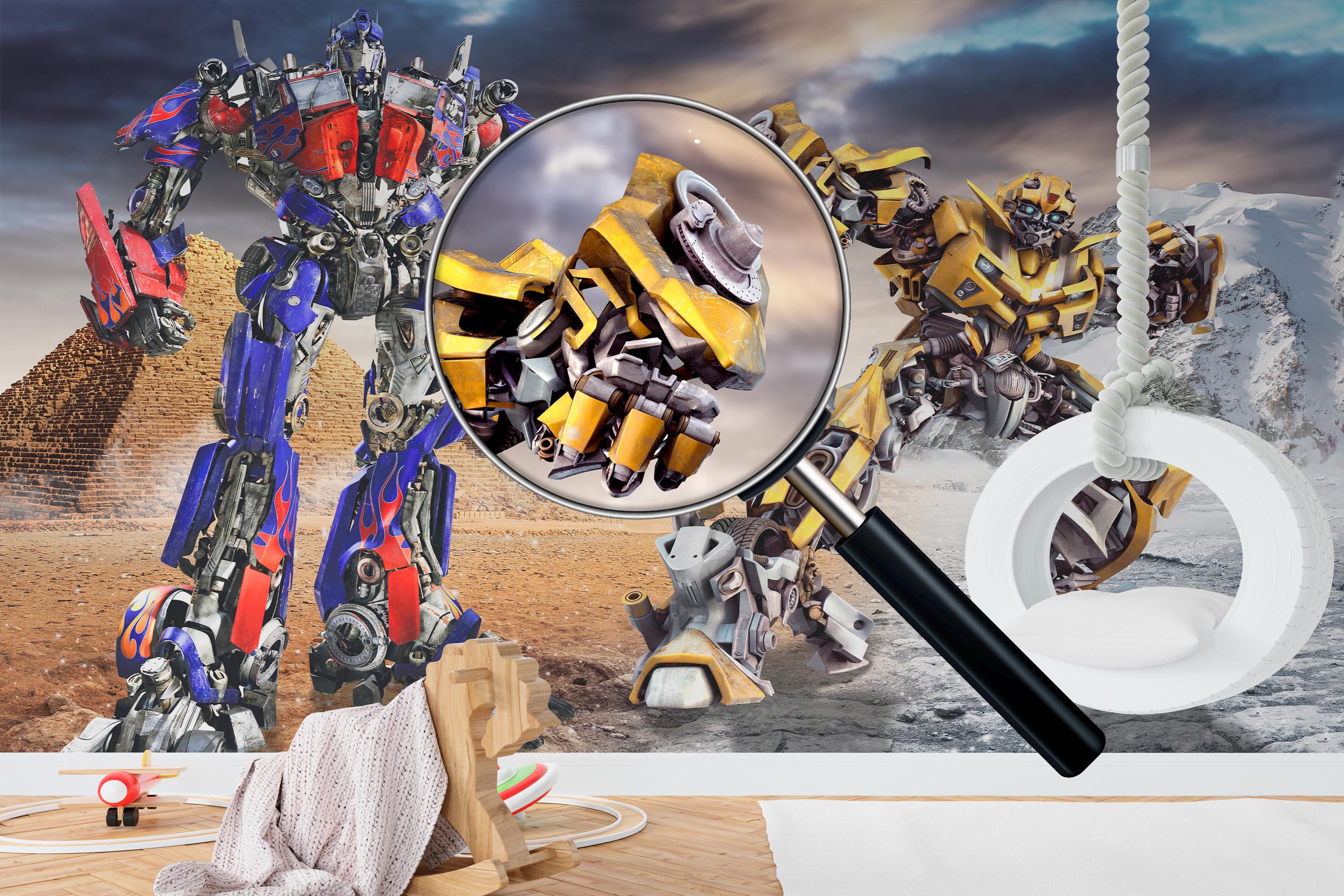 Transformers Wall Mural for Kids Room Robot Wallpaper Peel and Stick ...