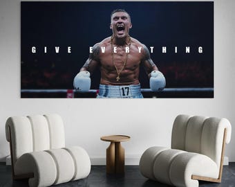 ボクシングモチベーションウォールアートインスピレーションスポーツキャンバスプリントファイター引用ポスター