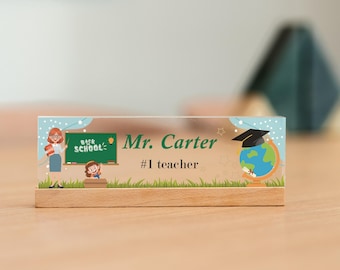 Desk Name Plate For Teacher Custom Office Sign For Appreciation Desk Name Plate For Women Gift For Assistant Principal Custom Desk Sign Gift