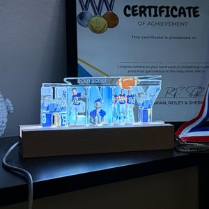 Gift For Teen Acrylic Night Light Bedside Lamp Tween Gift Personalized 13th Birthday Gift Name Night Light Custom Acrylic Gifts For Kids