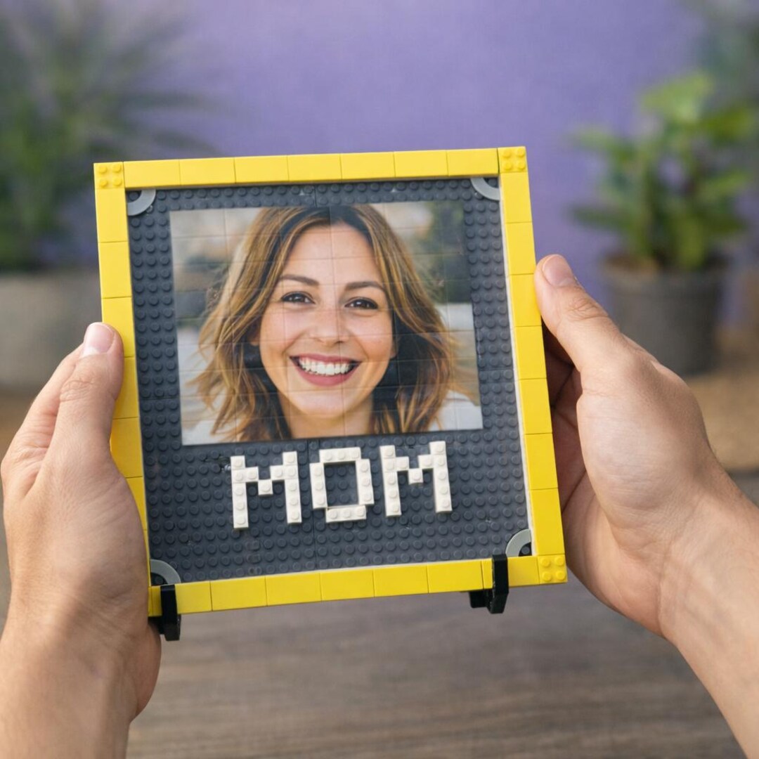 Custom Photo Brick Frame: Personalized Building Block Picture Gift for ...