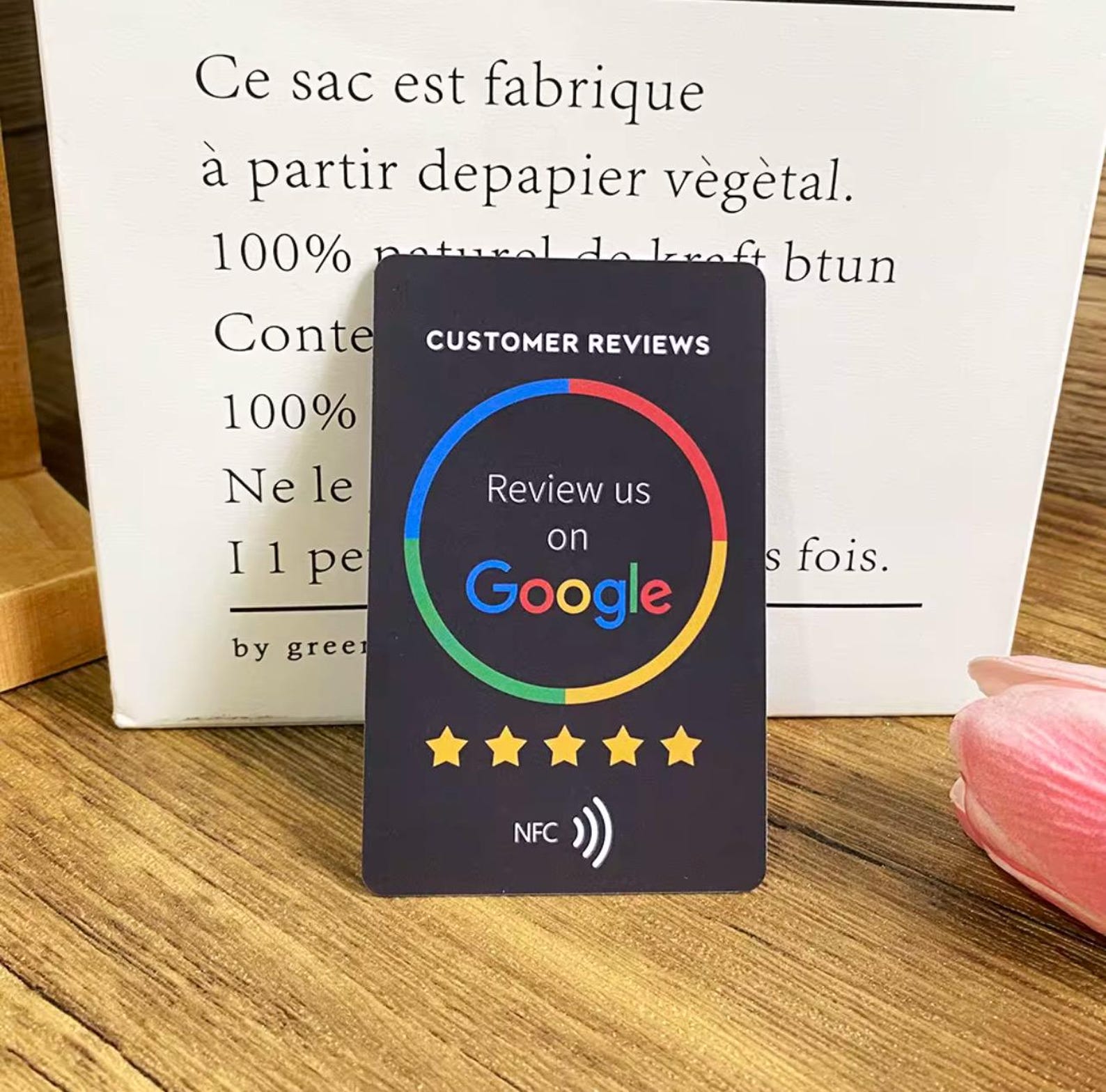 Double Sided NFC Google Review Card | Get More Reviews | Tap & Leave ...