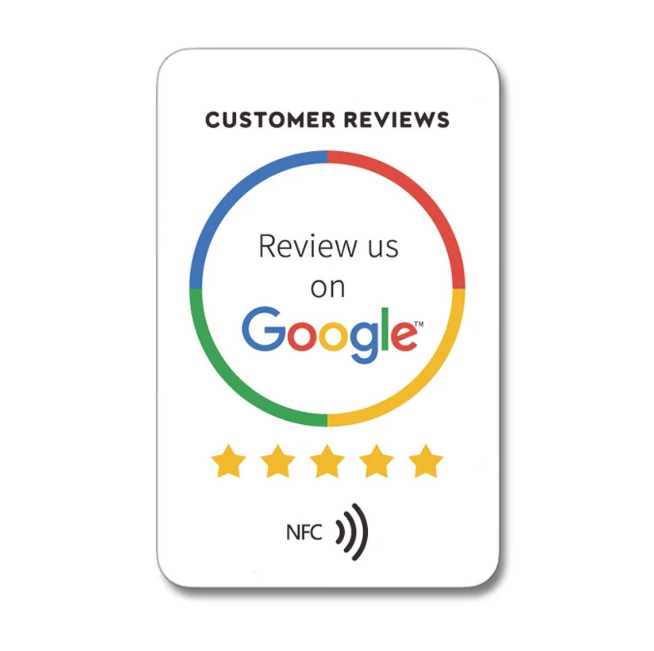 Double Sided NFC Google Review Card | Get More Reviews | Tap & Leave ...