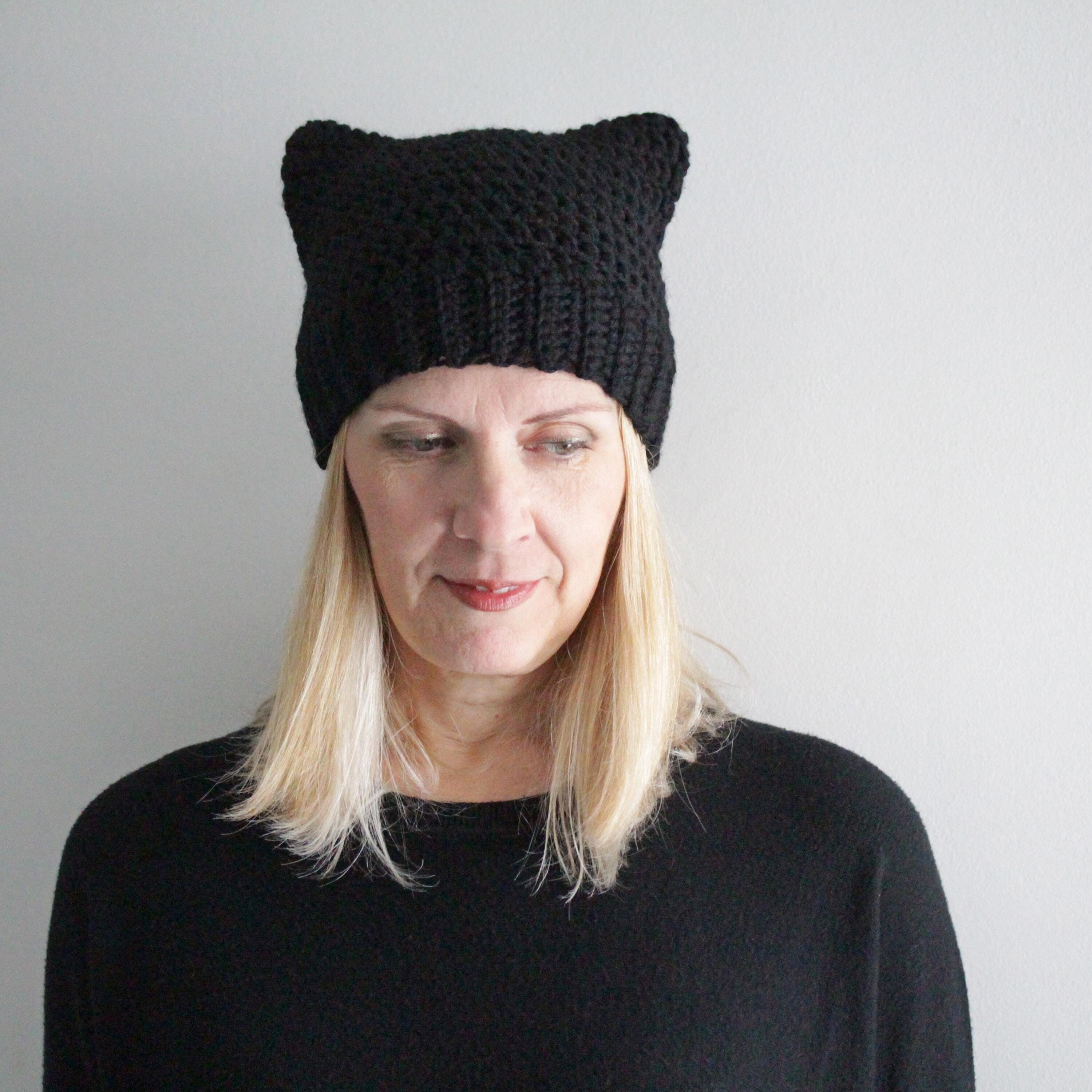Cat Ear Hat, Cat Beanie, Cat Hat, Black Beanie, Y2k Beanie Cat Ear Hat, Cat Beanie, Cat Hat, Black Beanie, Y2k Beanie