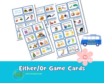 Either/Or Cards Printable Game
