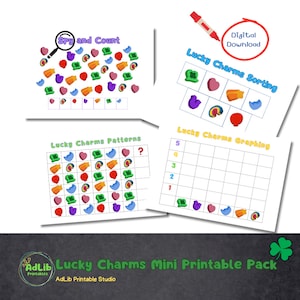 Lucky Charms Mini Printable Pack for Preschool & Kindergarten - Etsy