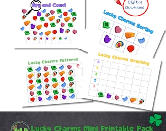 Lucky Charms Mini Printable Pack for Preschool & Kindergarten