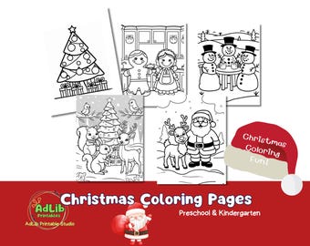 Christmas Coloring Pages for Preschool