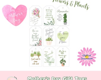 Moederdagcadeaukaartjes voor bloemen en planten