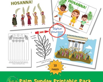 Palm Sunday Printable Pack for Preschool & Kindergarten