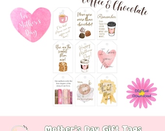 Moederdagcadeaukaartjes voor Koffie & Chocolade