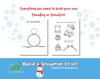 Build Your Own Snowman Craft