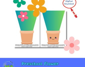 Preschool Flower Arranging Printable