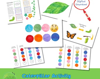 Caterpillar Activity Printable for Preschool and Kindergarten