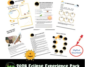 2024 Solar Eclipse Experience Printable Pack