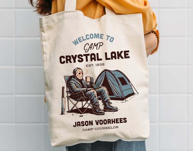 Funny Jason Voorhees Camp Crystal Lake Vintage Design (SVG PNG) image 7