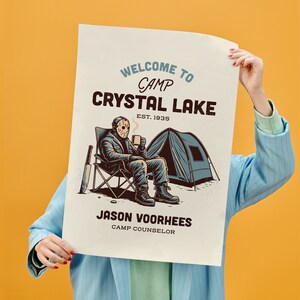 Funny Jason Voorhees Camp Crystal Lake Vintage Design (SVG PNG) image 8