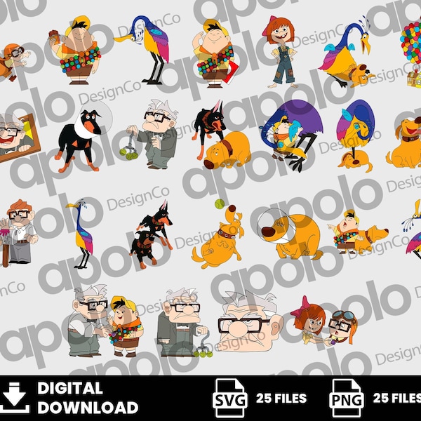 Up Movie Clipart - Etsy