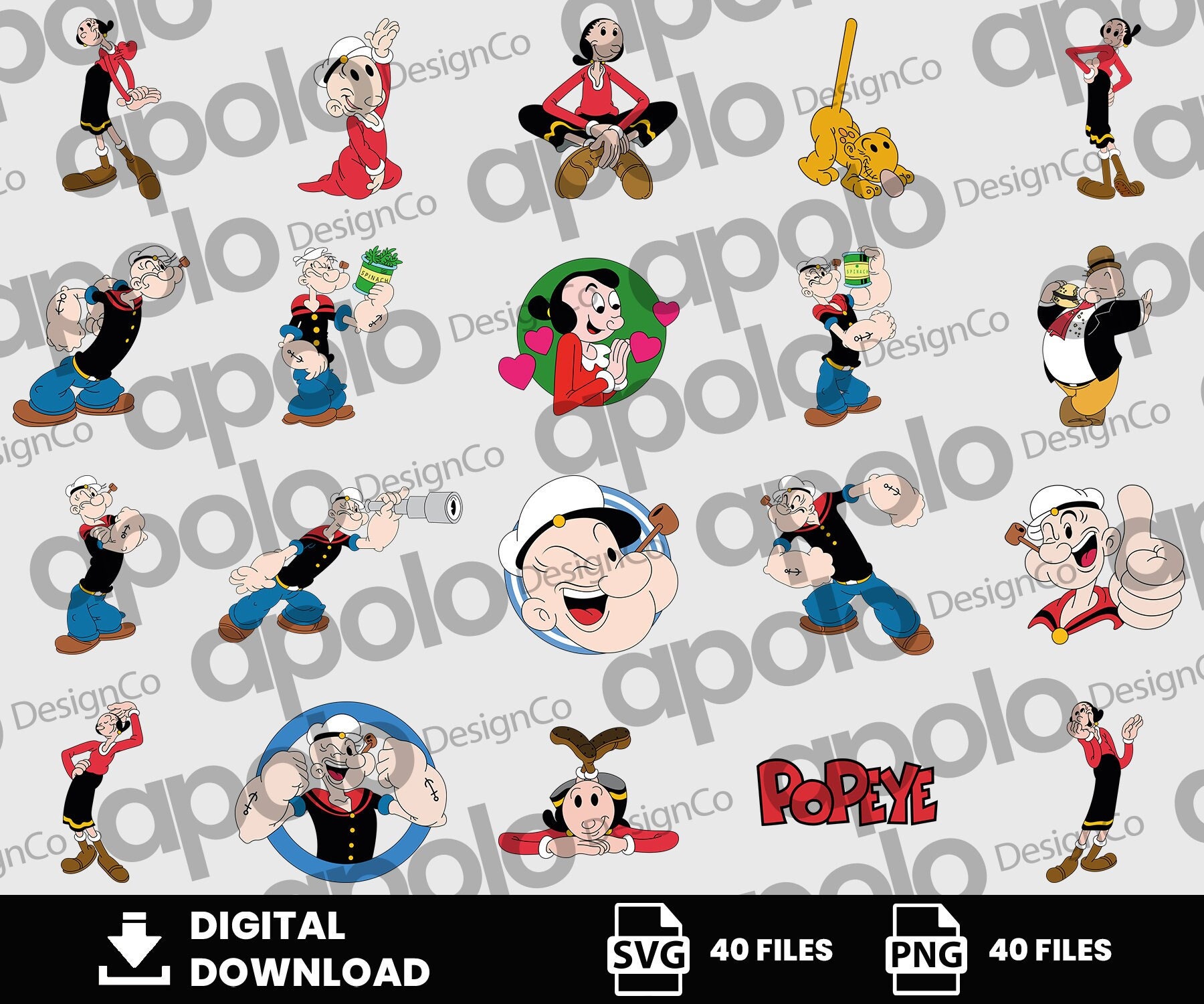 Wimpy popeye - Etsy 日本