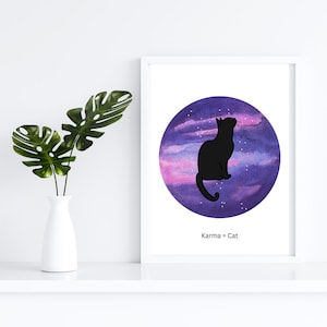 Karma is a Cat Print