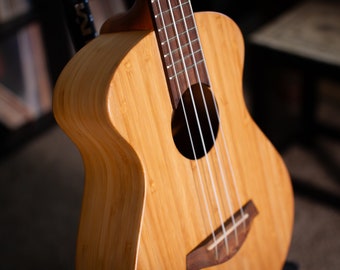Handcrafted Bamboo Tenor Ukulele: Otso Figure 8 Big Body