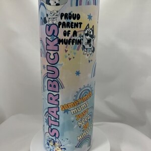 Bluey Starbucks Style 20 Oz Tumbler - Etsy