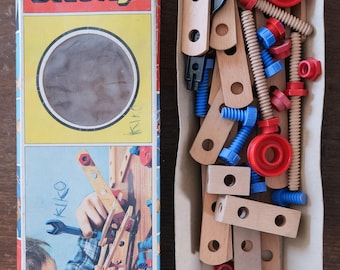 Jeu de construction Bilo Toy vintage des années 1980 pour enfants