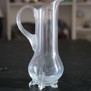 Antique handmade glass jug (1910s)