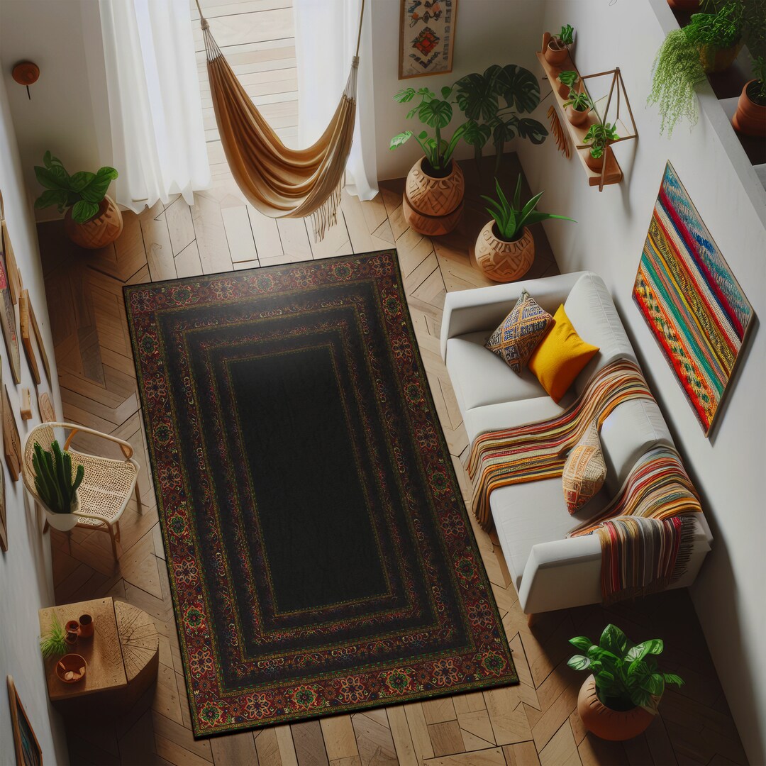 Ethnic Pattern Rug, Mexican Rug, Living Room Rug, Moroccan Ethnic Rug ...