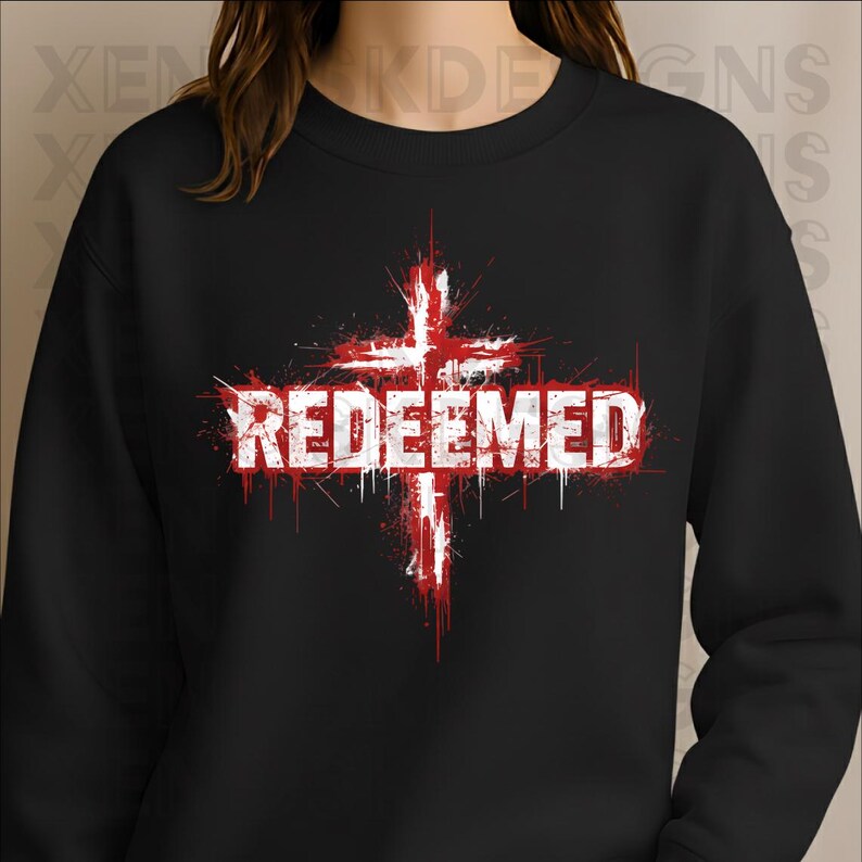 Redeemed Christian PNG - Gritty Gospel Streetwear Graphic - Distressed ...