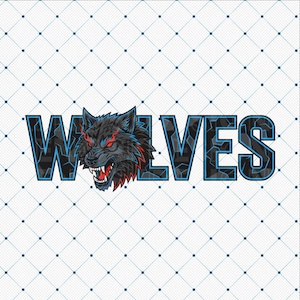 Wolves Macot Logo PNG: Sports Team Clipart (Digital Download)