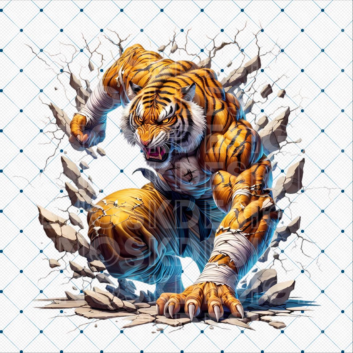 Cool Tiger Graphic Design, Printable Tiger Art, Instant Download Clipart, Boys Room Decor, DIY Crafts, Roaring Tiger, Cool Tiger Sublimation