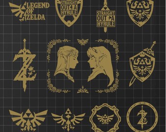 Legend of Zelda SVG EPS PNG, zelda svg, link svg, legend of zelda svg, video game svg, bundle svg