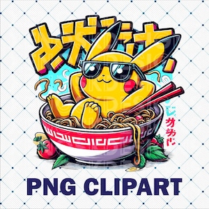 Personagem de videogame PNG, Anime png, Clip art de videogame, download digital, arquivo de sublimação, Arte de videogame, Impressão de anime, Ramen png