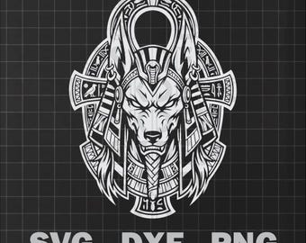 Anubis SVG - Egyptian God Design for Vinyl Decal, T-Shirt, Totebag, Mug