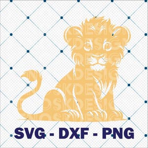 Baby Lion SVG DXF PNG, Lion svg, cute baby Lion, Lion baby shower, Lion cut files, Lion for baby nursery decor