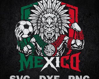 Mexico Soccer Warrior SVG - World Cup 2026 Design for Vinyl Decal, T-Shirt, Totebag, Mug