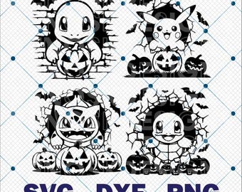 Halloween Game Character SVG, Halloween svg, halloween decor svg, cartoon halloween, peeker cartoon halloween, starter halloween svg