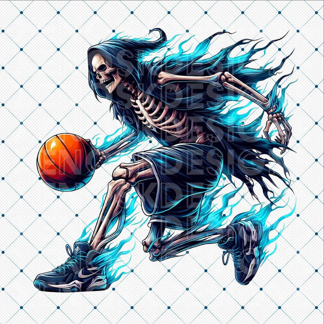 Grim Reaper Basketball PNG: Sports Team Logo (digital Download) - Etsy