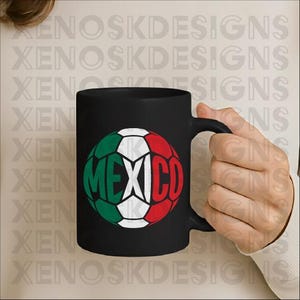 Mexican Flag Soccer Ball SVG - Mexican Pride Design for Vinyl Decal, T-Shirt, Totebag, Mug image 8