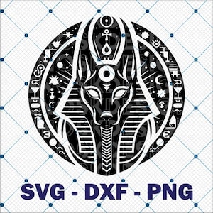 Anubis SVG File Egyptian God, Ancient Egypt Clipart, Mythology Design, Digital Download, Craft Supply, Anubis God SVG, Mythical Creature svg