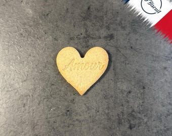 "Love" heart cookie cutter