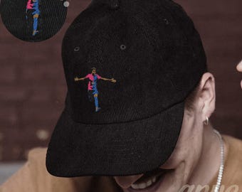Barcelona FC Lamine Yamal #19 Hat: Embroidered Corduroy Cap