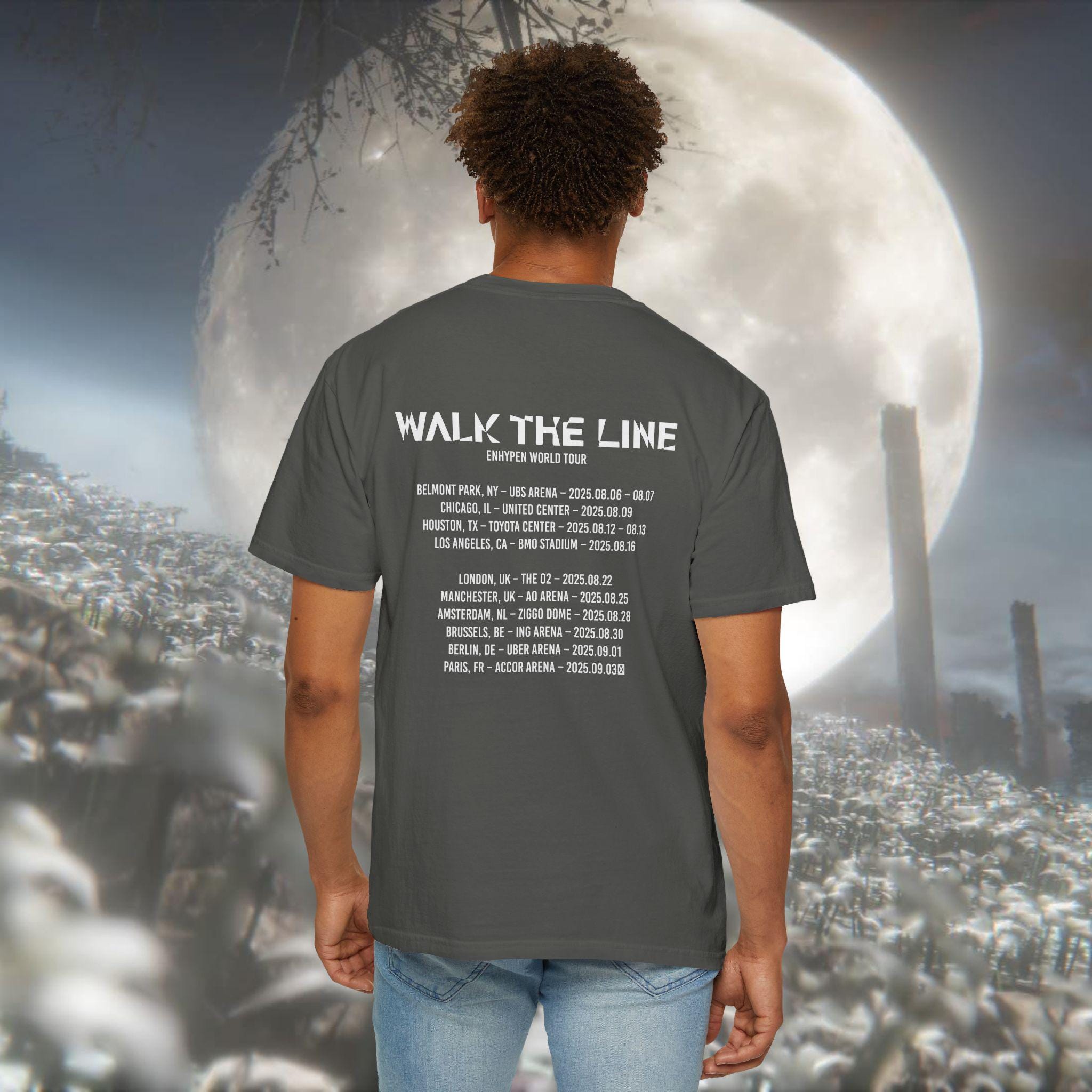 ENHYPEN walk the line Tシャツ ENHYPEN Walk the Line Tour T-shirt: Comfort Colors Kpop