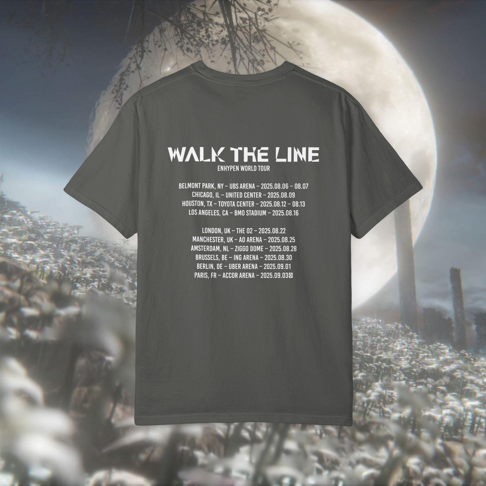 WALK THE LINE T-SHIRT Mサイズ Walk the Line Tour T-shirt: Comfort Colors Kpop Concert