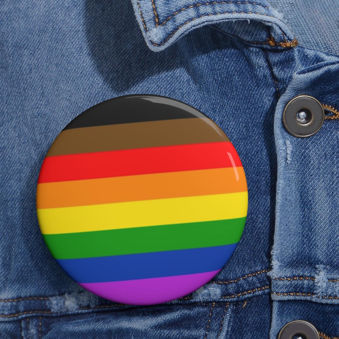 LGBTQ Pin, Pride Button, Philadelphia | 1.25