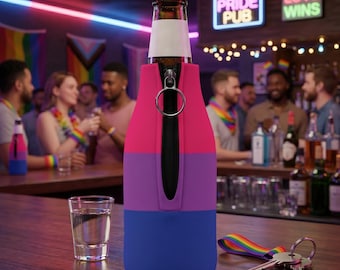 LGBTQ-biseksueel | Koozie drinken | Flessenkoeler met ritssluiting