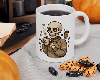 LGBTQ Pride Ceramic Coffee Mug: Cozy Gift for Home & Office