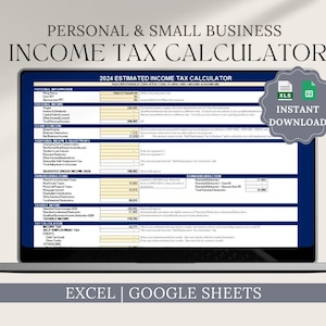 Excel and Google Sheets Income Tax Estimator