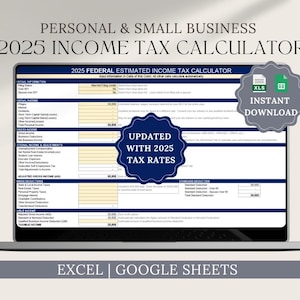 Tax Calculator Excel Spreadsheet 2025 - Etsy UK
